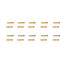 10 Paar Goldkontaktstecker 2 mm (kurz) Goldverbinder...