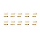 10 Paar Goldkontaktstecker 2 mm (kurz) Goldverbinder...