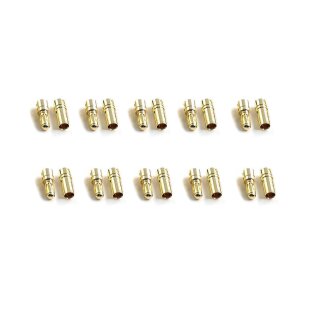 10 Paar 3.5 mm Goldkontaktstecker | Hochstrom Stecker Buchse | 60A RC Verbinder