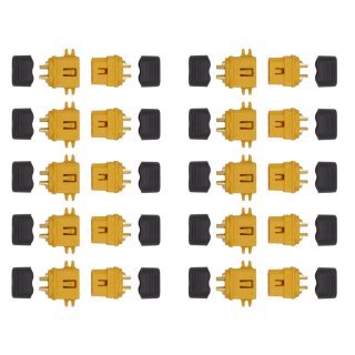 10 Paar XT60 L (20 Stück) Stecker/Buchse (male/female) 3,5 mm