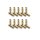 10 Paar 4 mm Goldkontaktstecker Verbinder (Stecker/Buchse) Bananenstecker