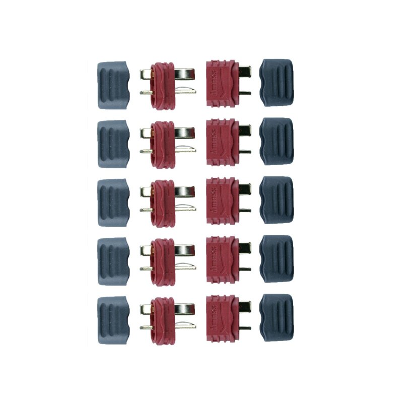 10 Paar T-Plug Deans Stecker Mit Schrumpfschlauch - RC Akku Steckverbinder