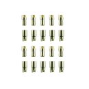 10 Paar 6 mm Goldkontaktstecker Verbinder...