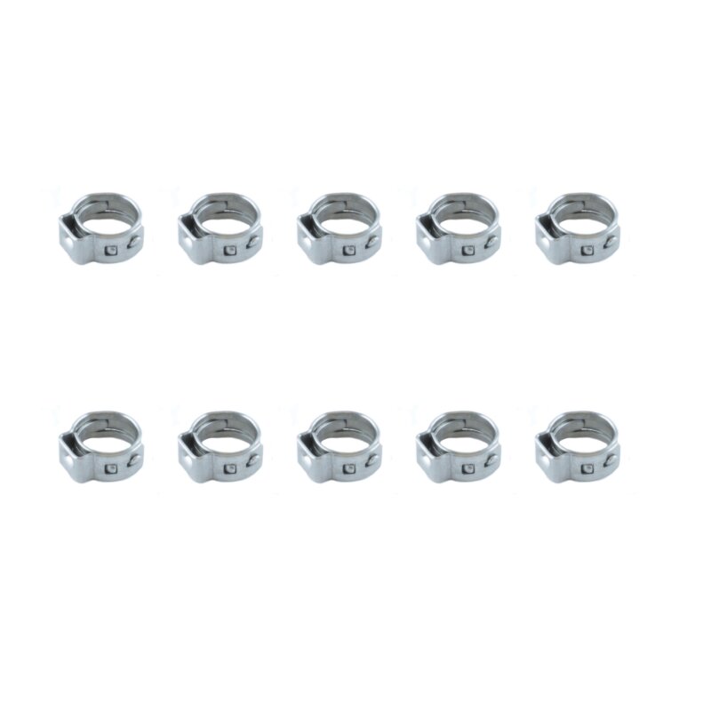 10 Stück Schlauchklemmen 4 mm für Kraftstoffschlauch nitro RC