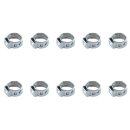 10 Stück Schlauchklemmen 1-Ohr 7.0~8.7mm für...
