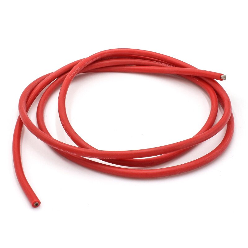 Yuanjoy Fahrzeugkabel 2,5mm² 5m - Silikonkabel Rot/Schwarz Für Auto & Anhänger