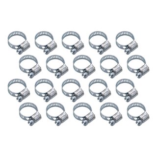 20 Stück Schlauchschellen 12 - 20 mm
