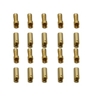 10 Paar 5,5 mm Goldkontaktstecker Verbinder (Stecker/Buchse) Bananenstecker